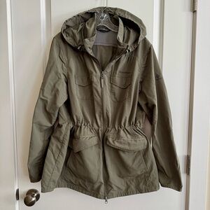 Eddie Bauer Olive Green Hooded Jacket